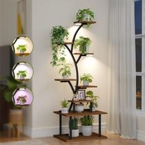Suporte de plantas interno FIRSTNESS 8 níveis de 54,7 cm com luzes de cultivo