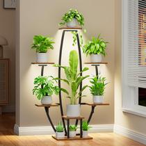 Suporte de plantas JUSTOGO com luzes de cultivo de 7 camadas para ambientes internos
