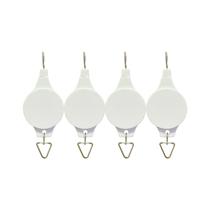 Suporte de plantas retrátil Plant Hook Pulley Lythor, pacote com 4 unidades, branco Suporte de plantas retrátil Plant Hook Pulley Lythor, pacote com 4 unidades, branco