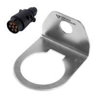 Suporte de Plug Macho Tomada Carreta - 1 Furo -Carretinha