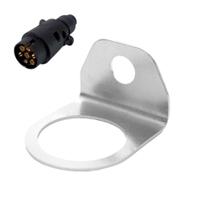 Suporte de Plug Macho Tomada Universal - 1 Furo -Carretinha