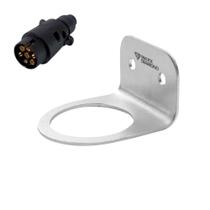 Suporte de Plug Macho Tomada Universal - 2 Furos -Carretinha