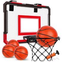 Suporte de porta mini para cesta de basquete TOY Life com 4 bolas Suporte de porta mini para cesta de basquete TOY Life com 4 bolas