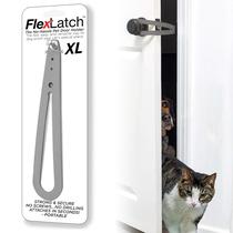 Suporte de porta para animais de estimação FlexLatch XL No Drilling Grey Suporte de porta para animais de estimação FlexLatch XL No Drilling Grey