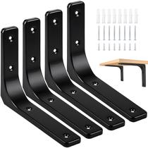 Suporte de prateleira de parede AISINYI Iron 6 x 5 polegadas Heavy Duty 4 peças