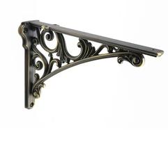 Suporte de prateleira decorativo CABDM, latão antigo escovado, 30 cm Suporte de prateleira decorativo CABDM, latão antigo escovado, 30 cm