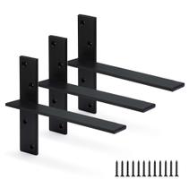 Suporte de prateleira flutuante Hardow Heavy Duty, pacote com 3, 10 x 2,5 cm