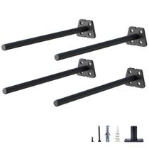 Suporte de prateleira flutuante oculto NEODROP, pacote pesado de 20 cm, pacote com 4 Suporte de prateleira flutuante oculto NEODROP, pacote pesado de 20 cm, pacote com 4