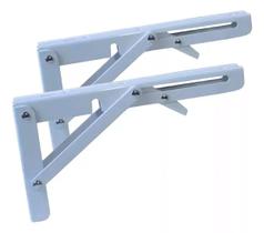 Suporte de Prateleira Mao Francesa Dobravel Articulado Refoçado 240mm 60kg