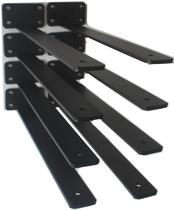 Suporte de prateleira MHMYDZ 14 cm Black Iron Rustic Industrial x8 Suporte de prateleira MHMYDZ 14 cm Black Iron Rustic Industrial x8