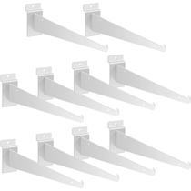 Suporte de prateleira Slatwall Oudain 12 com lábio branco pesado Suporte de prateleira Slatwall Oudain 12 com lábio branco pesado
