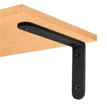 Suporte de prateleira YIKOUJIS de metal pesado preto de 5 polegadas (12 unidades) Suporte de prateleira YIKOUJIS de metal pesado preto de 5 polegadas (12 unidades)