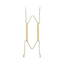 Suporte De Prato De Parede Em Forma De W Dourado, Invisível, Com Molas Para Exibição, 4/6/8/10/12