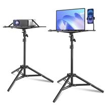 Suporte de projetor VEVOR com altura ajustável de 68,5 a 160 cm com bandeja Suporte de projetor VEVOR com altura ajustável de 68,5 a 160 cm com bandeja