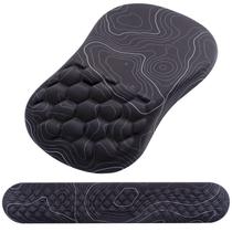 Suporte de pulso, mouse pad e teclado, descanso de pulso, preto Laokiiy