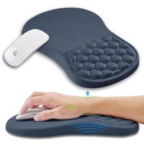 Suporte de pulso para mouse pad KUOSGM Ergonomic Memory Foam azul escuro