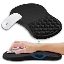 Suporte de pulso para mouse pad KUOSGM Ergonomic Memory Foam Black Suporte de pulso para mouse pad KUOSGM Ergonomic Memory Foam Black