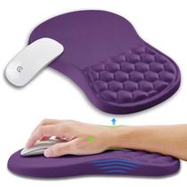 Suporte de pulso para mouse pad KUOSGM Ergonomic Memory Foam Purple