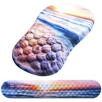 Suporte de pulso para mouse pad Laokiiy 2 em 1 em espuma de gel ergonômica