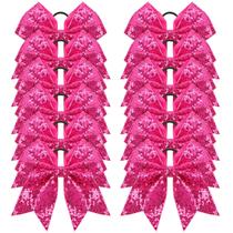 Suporte de rabo de cavalo Cheer Hair Bows, faixa elástica para meninas Suporte de rabo de cavalo Cheer Hair Bows, faixa elástica para meninas