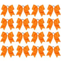 Suporte de rabo de cavalo Cheer Hair Bows OAOLEER de 8 polegadas (16 unidades) laranja Suporte de rabo de cavalo Cheer Hair Bows OAOLEER de 8 polegadas (16 unidades) laranja
