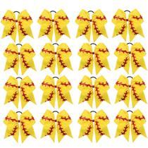 Suporte de rabo de cavalo Cheer Hair Bows OAOLEER de 8 polegadas (16 unidades)