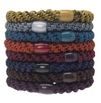 Suporte de rabo de cavalo Hair Ties L. Erickson Grab & Go, pacote com 8