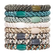 Suporte de rabo de cavalo Hair Ties L. Erickson Grab & Go, pacote com 8 Suporte de rabo de cavalo Hair Ties L. Erickson Grab & Go, pacote com 8