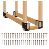 Suporte de rack de armazenamento de troncos de lenha Zhitaoxun Heavy Duty Steel Suporte de rack de armazenamento de troncos de lenha Zhitaoxun Heavy Duty Steel