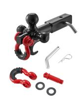 Suporte de reboque VEVOR Tri-Ball com gancho e anel D de 44.000 libras