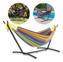 Suporte De Rede Descanso Até 250kg Reforçado Com Ganchos