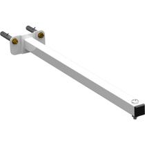 Suporte De Refletor Led Haste Parede Fachada 40 Cm Branco