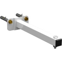 Suporte De Refletor Led Haste Parede Fachada Banner Iluminação 20 Cm Branco Suporte De Refletor Led Haste Parede Fachada Banner Iluminação 20 Cm Branco