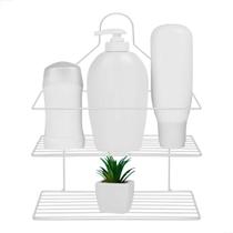 Suporte de Registro Branco para Shampoo - Solução Prática e Estilosa para Seu Banho Suporte de Registro Branco para Shampoo - Solução Prática e Estilosa para Seu Banho