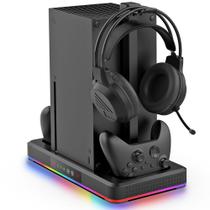 Suporte de Resfriamento e Carregamento AurassenseECSL Xbox Series X RGB Suporte de Resfriamento e Carregamento AurassenseECSL Xbox Series X RGB