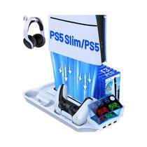 Suporte De Resfriamento PS5 pro Slim Com Carregador Duplo Para Controle Do Playstation 5