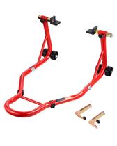 Suporte de roda traseira para motocicleta VEVOR 385 kg de capacidade de carga vermelho Suporte de roda traseira para motocicleta VEVOR 385 kg de capacidade de carga vermelho
