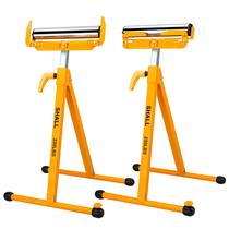 Suporte de roletes dobrável SHALL, kit com 2 unidades, capacidade de 113 kg, 71-109 cm