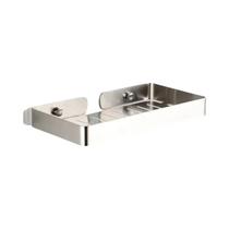 Suporte De Sabonete De Parede Em Aço Inoxidável Dourado Com Camada Única, Organizador De Caixa Dupla