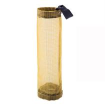 Suporte de saco de plástico Dispensadores de armazenamento suspensos de malha dobrável respirável lavável pendurado organizador de saco de lixo de malha para armazenamento de saco de plástico de cozinha