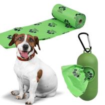 Suporte De Saquinhos Higiênicos Coletor De Cocô Pet Com 2 Refil Cachorro Gato Suporte De Saquinhos Higiênicos Coletor De Cocô Pet Com 2 Refil Cachorro Gato