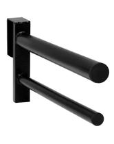 Suporte de selim QWORK removível duplo revestido de PVC preto