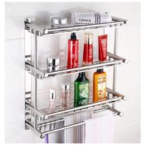 Suporte De Shampoo Organizador 3 Prateleiras De Banheiro Aço Inox Parede
