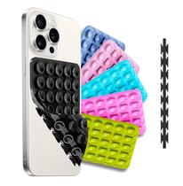 Suporte De Silicone Com Ventosa Para Celular Com Dupla Ventosa