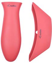Suporte de silicone Hot Handle, pacote com 2 unidades Mix Red para frigideiras de ferro fundido