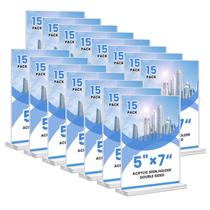 Suporte de sinalização acrílico NICELINK 5x7 cm Clear Vertical, pacote com 15 Suporte de sinalização acrílico NICELINK 5x7 cm Clear Vertical, pacote com 15