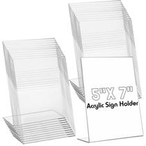 Suporte de Sinalização de Acrílico Vicenpal 12,7x17,8 cm em L 200 unidades Suporte de Sinalização de Acrílico Vicenpal 12,7x17,8 cm em L 200 unidades