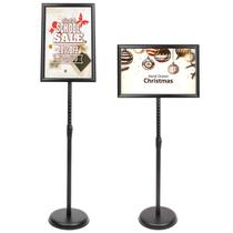 Suporte de sinalização DISPLAYSWORKER ajustável com pedestal resistente Suporte de sinalização DISPLAYSWORKER ajustável com pedestal resistente