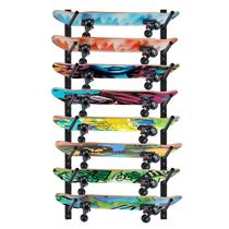 Suporte de Skate BiJun 8 Camadas Horizontal para Parede Suporte de Skate BiJun 8 Camadas Horizontal para Parede