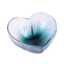 Suporte de sobremesa FELTECHELECTR Heart, prato criativo de vidro, tigela de coração versátil para saladas, aperitivos e lanches para festas em casa e ocasiões especiais